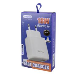 Yookie EI2Y fast charger 18W with Type C cable White